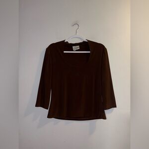 Joseph Ribkoff | Classic Scoop Neck Blouse with 3/4 Sleeves